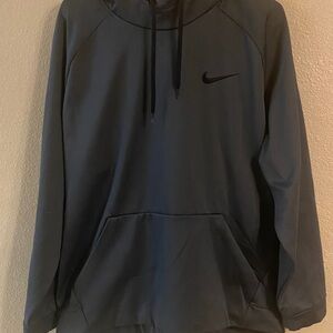 Nike Charcoal Hoodie with Black Swoosh
